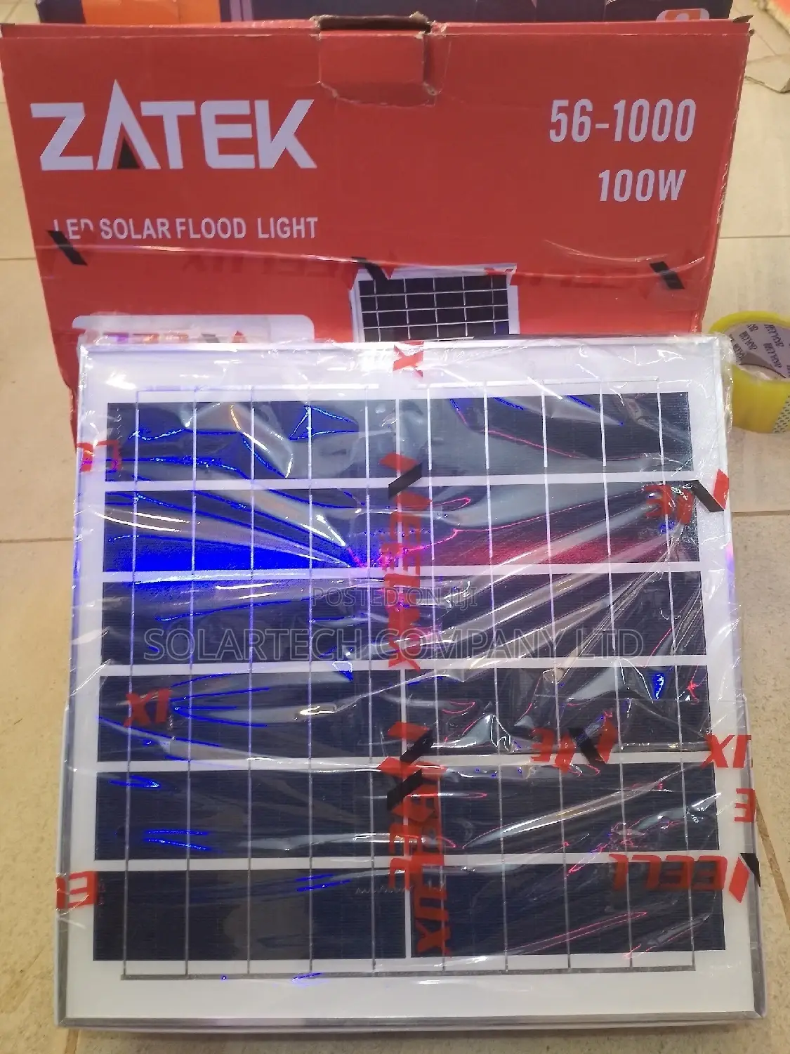 100w Zatek Solar Flood Lights