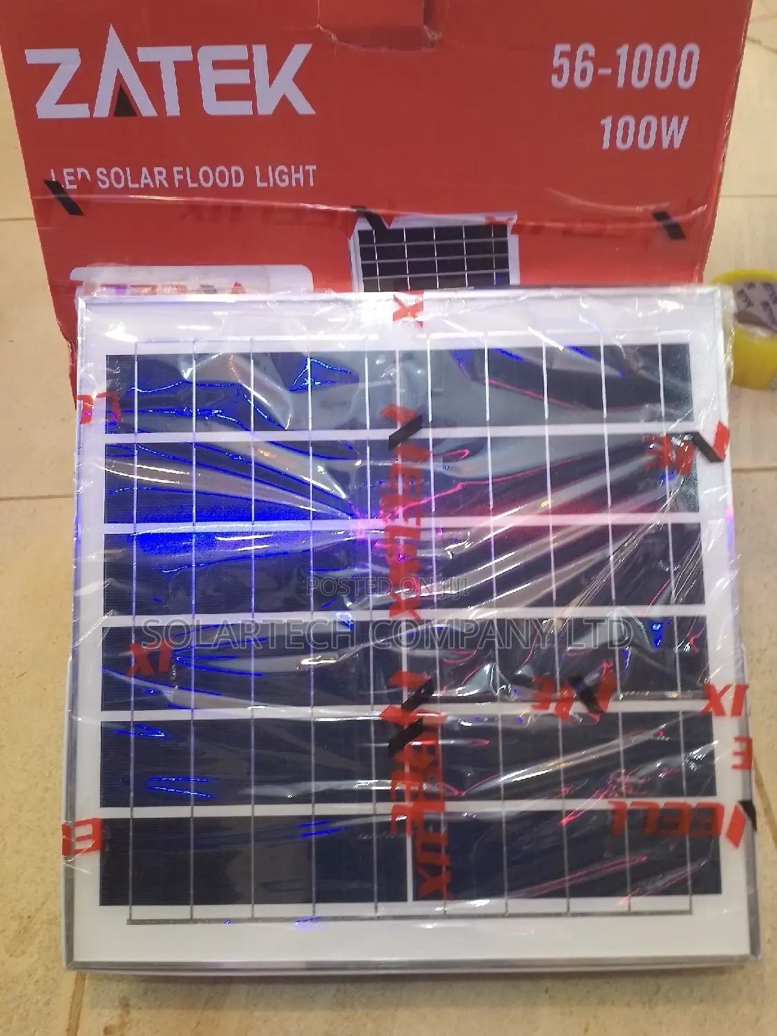 100w Zatek Solar Flood Lights