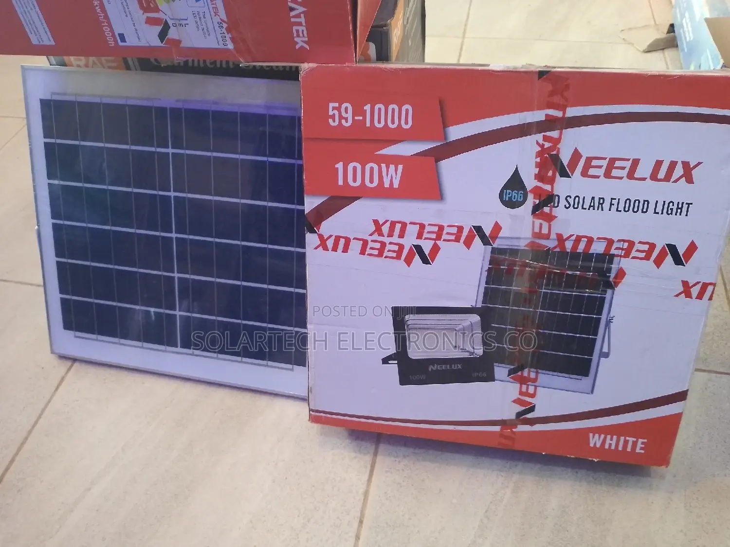 100w Neelux Solar Led Flood Lights