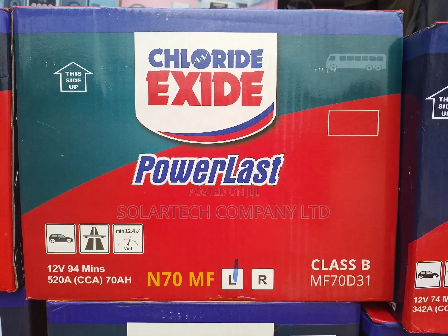 N70MF Chloride Exide Powerlast Car Batteries