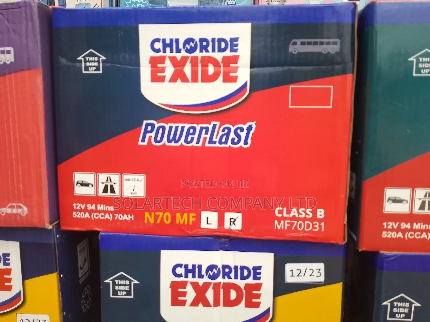 N70MF Chloride Exide Powerlast Car Batteries