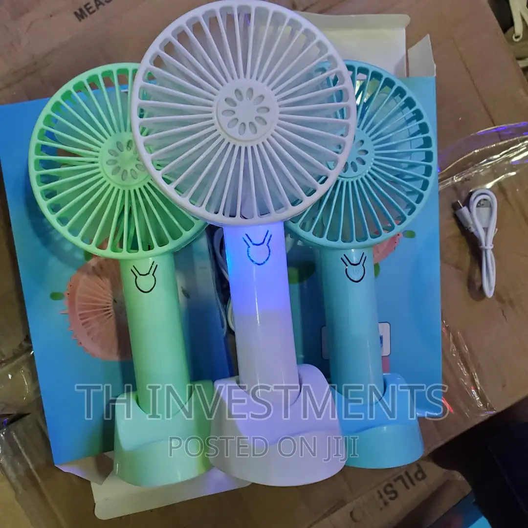 Hand Held Rechargeable Fans.
