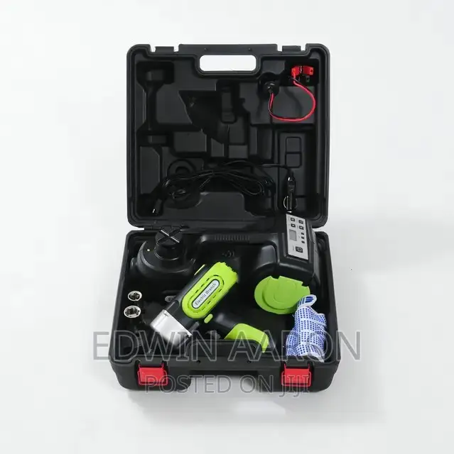 Electric Hydraulic Car Jack Kit With Impact Wrench