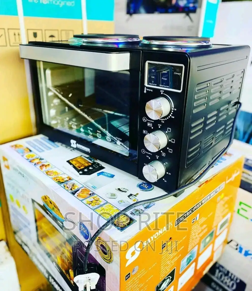 Soyana Mini Oven With Two Hot Plates 35 Litres