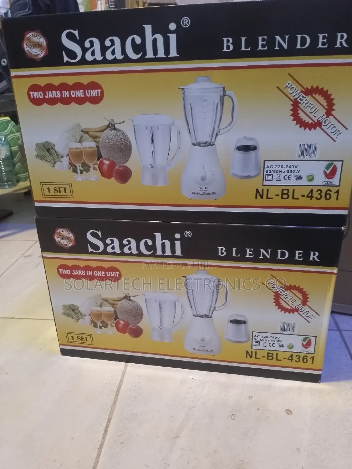 Saachi Two Jars Juice Blender