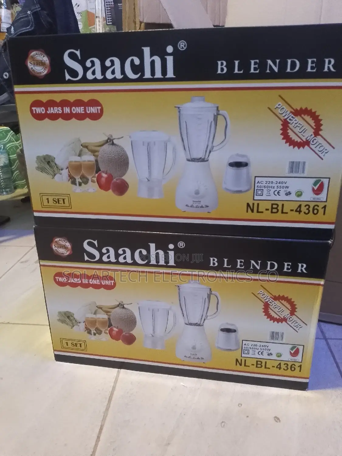 Saachi Two Jars Juice Blender