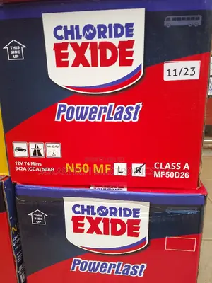N50MF Chloride Exide Powerlast Car Batteries