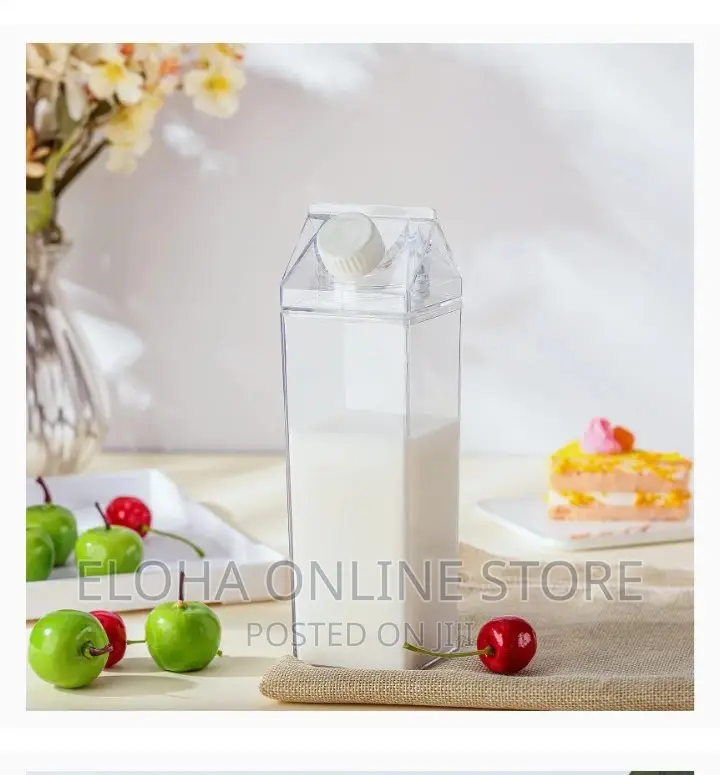 Transparent Milk Bottle Plastic Bottle Outdoor Drinking