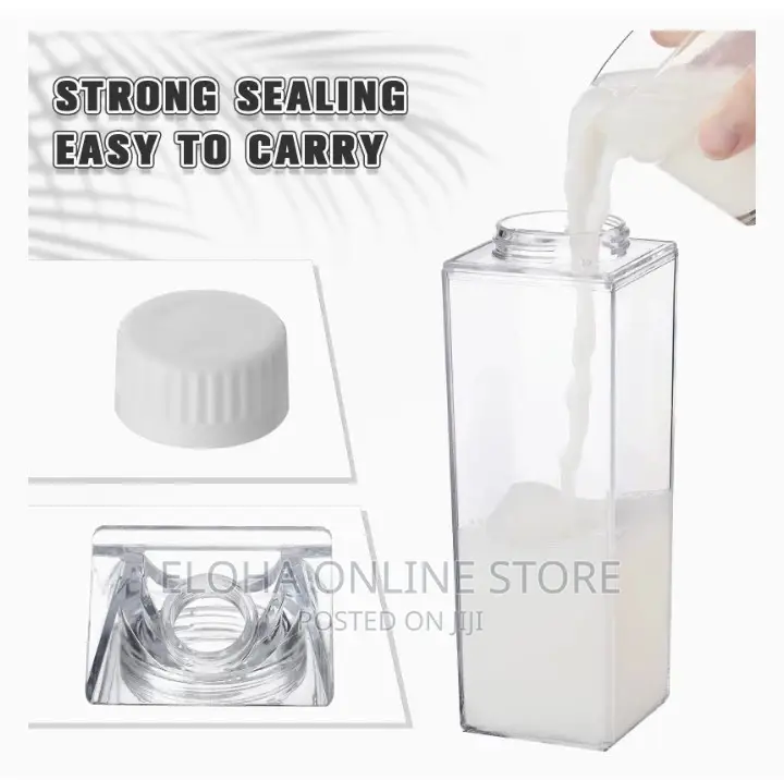 Transparent Milk Bottle Plastic Bottle Outdoor Drinking