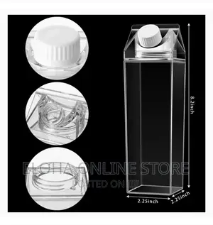 Transparent Milk Bottle Plastic Bottle Outdoor Drinking
