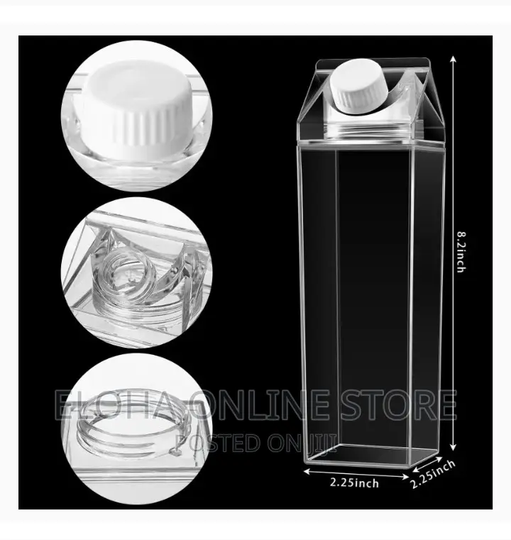 Transparent Milk Bottle Plastic Bottle Outdoor Drinking