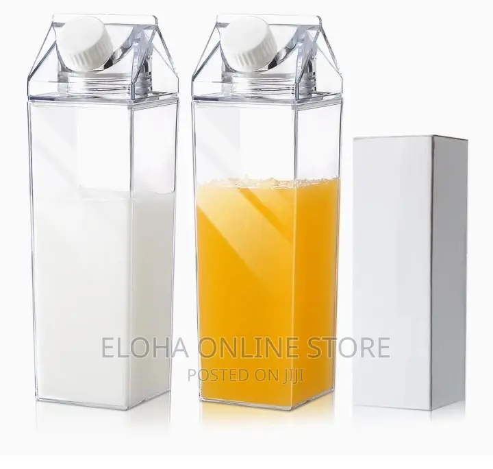 Transparent Milk Bottle Plastic Bottle Outdoor Drinking