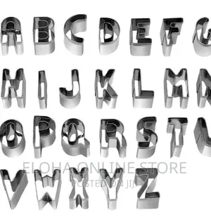 24 Pieces Alphabet Cookies Press/Cutter/Molds