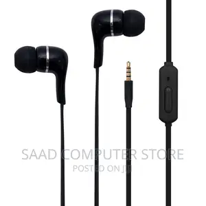 TOSHIBA Wired Earphones With Mic(RZE-D32e Black)