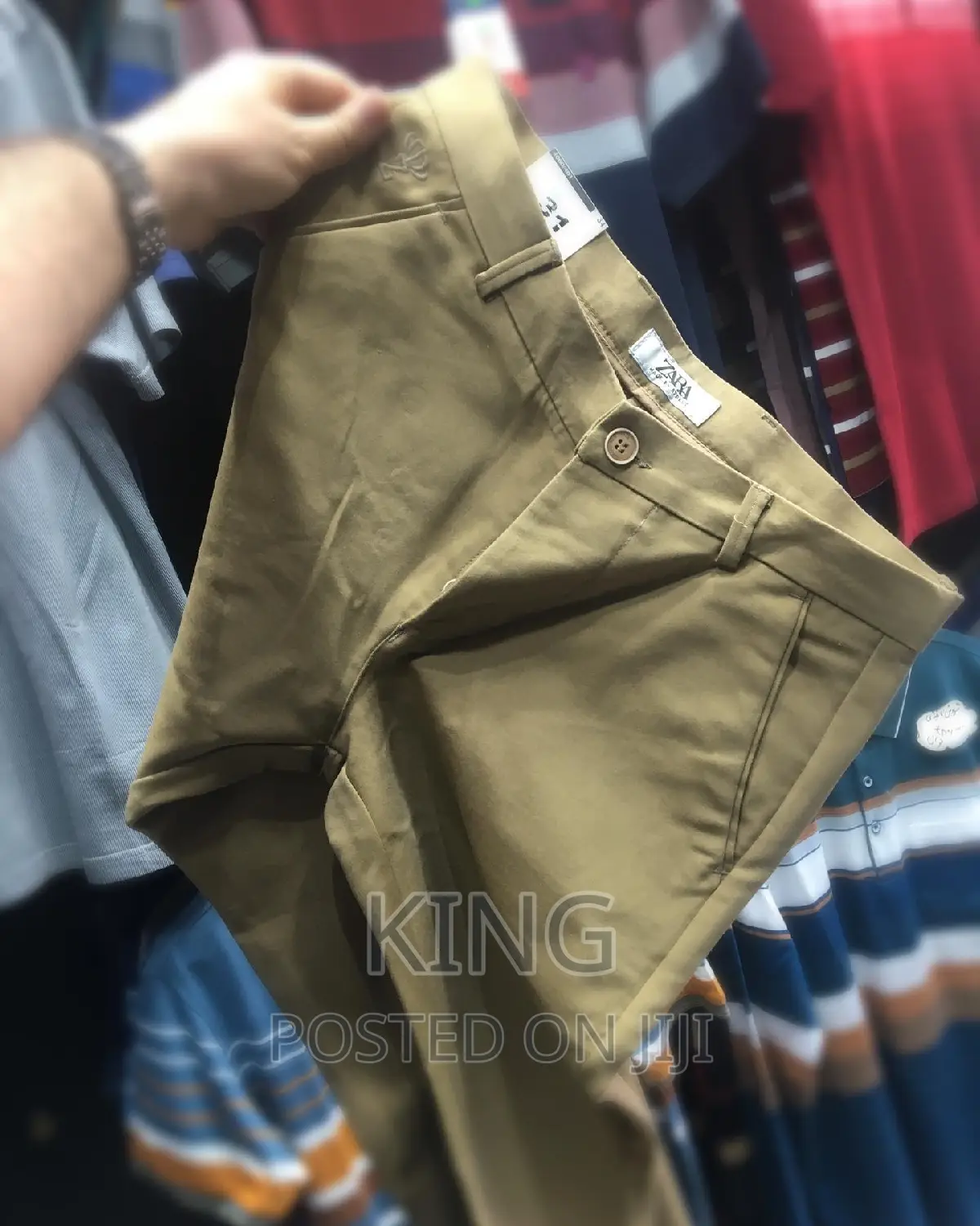 Ornate Kaki Trousers