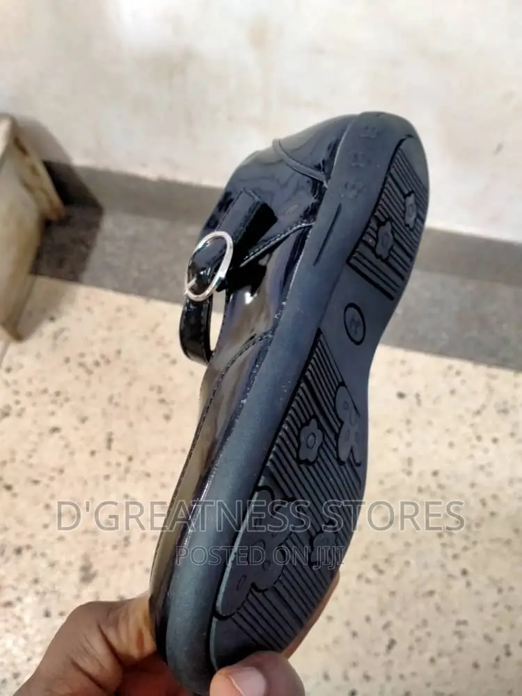 Girl's Black School Shoes