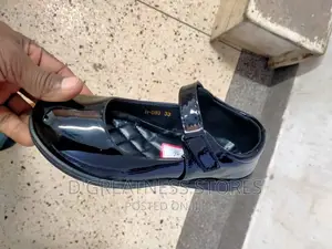 Girl's Black School Shoes
