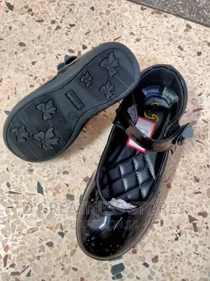 Girl's Black School Shoes