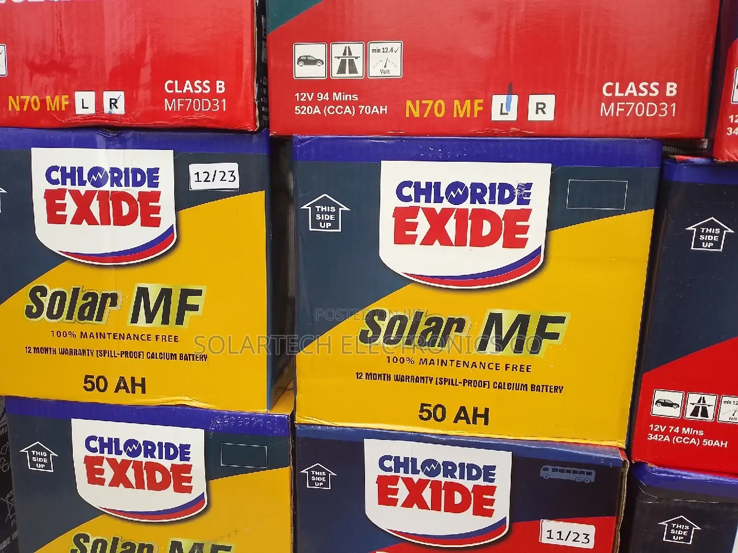 50AH Chloride Exide Solar MF