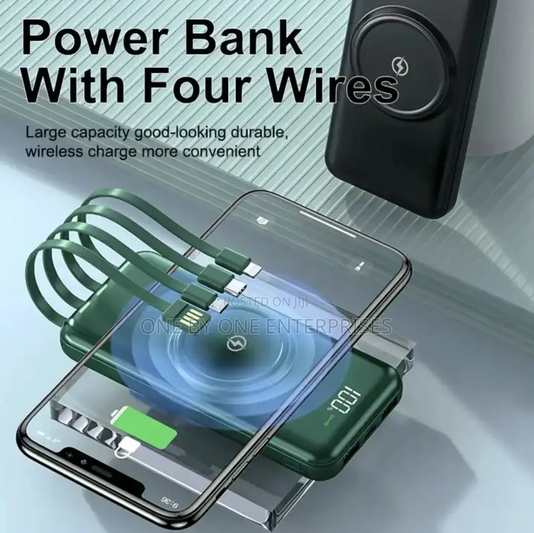 10000mah Power Bank Portable With Wireless Charger