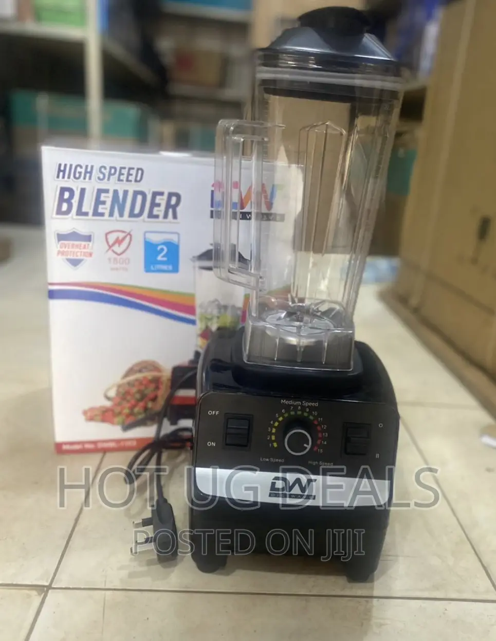 Digiwave Commercial Blender, 2litres – Black