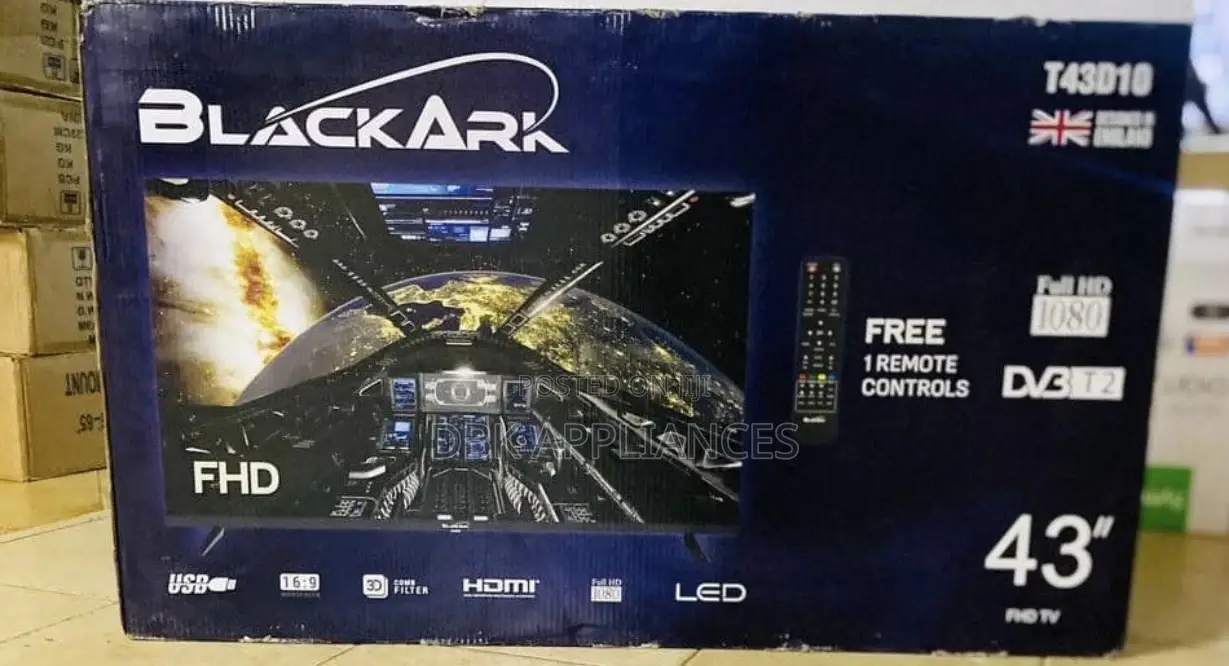 Black Ark 43inch Smart TVS Available Beyi Powa