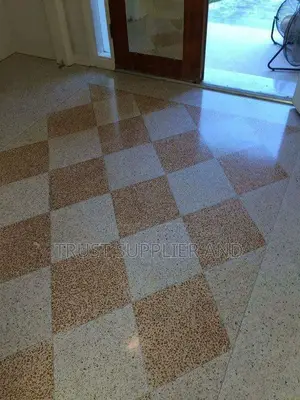 Terrazzo Cream and Yellow Terrazo Design