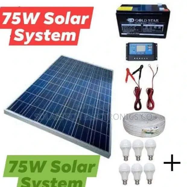 75w Solar System Full Kit