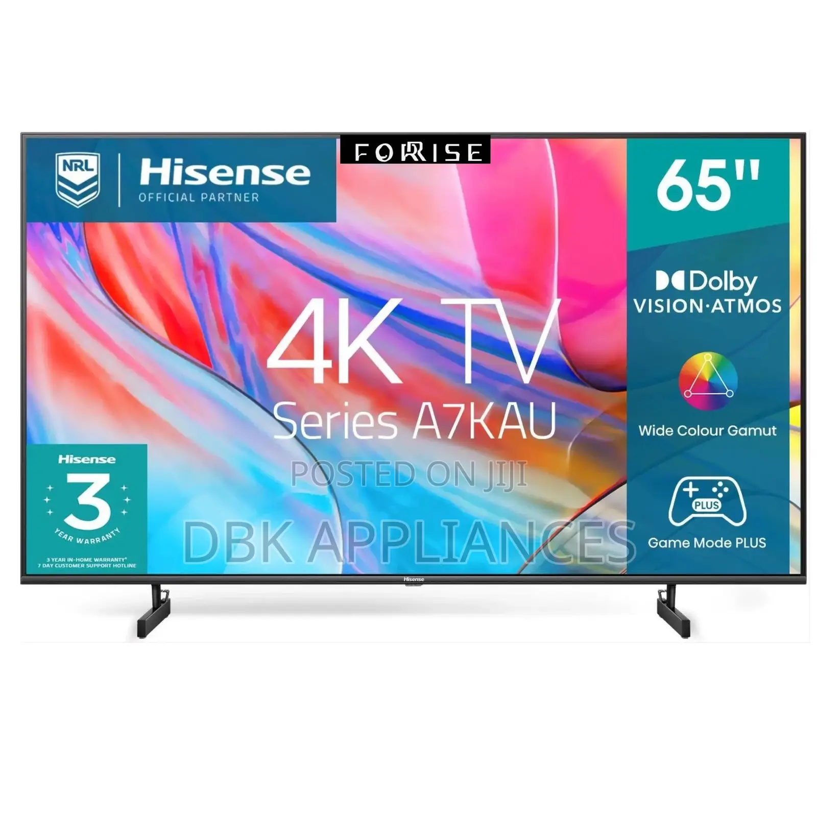 Hisense 65inch Smart Uhd TVS 2yr Warranty