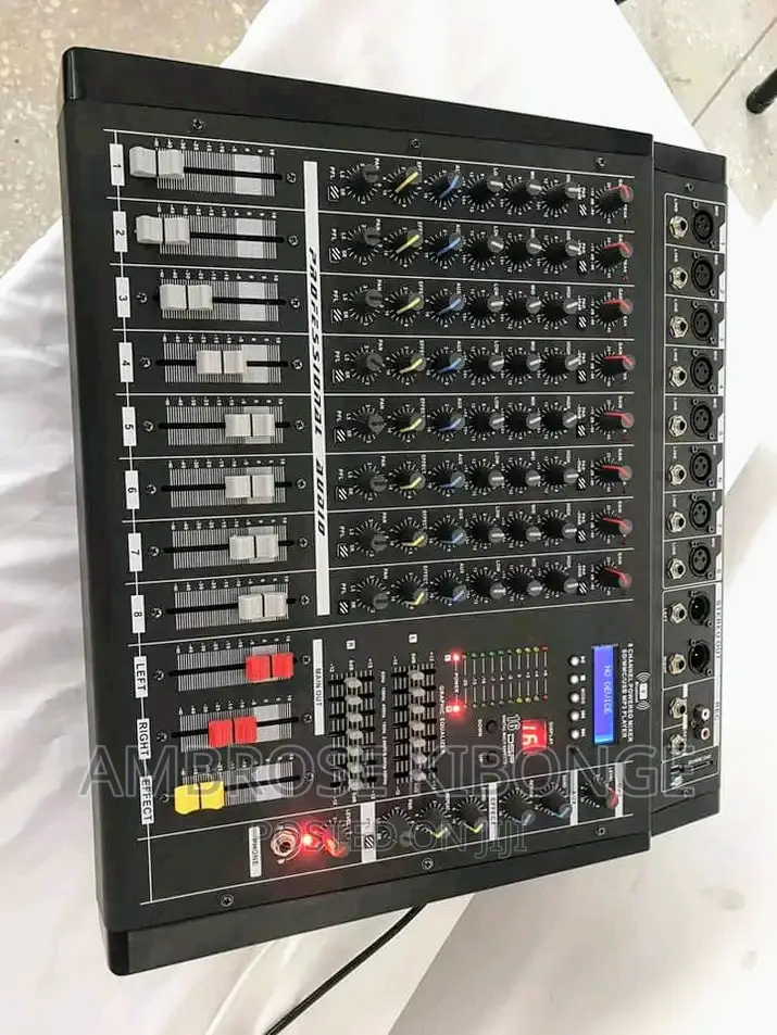 8channel Powered Mixer SD/USB/MP3 Player Support Amp-Mixer.