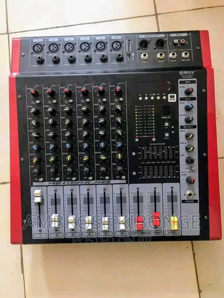 Omax 6channel USB/SD/MP3 Player Support Live Music Amp-Mixer
