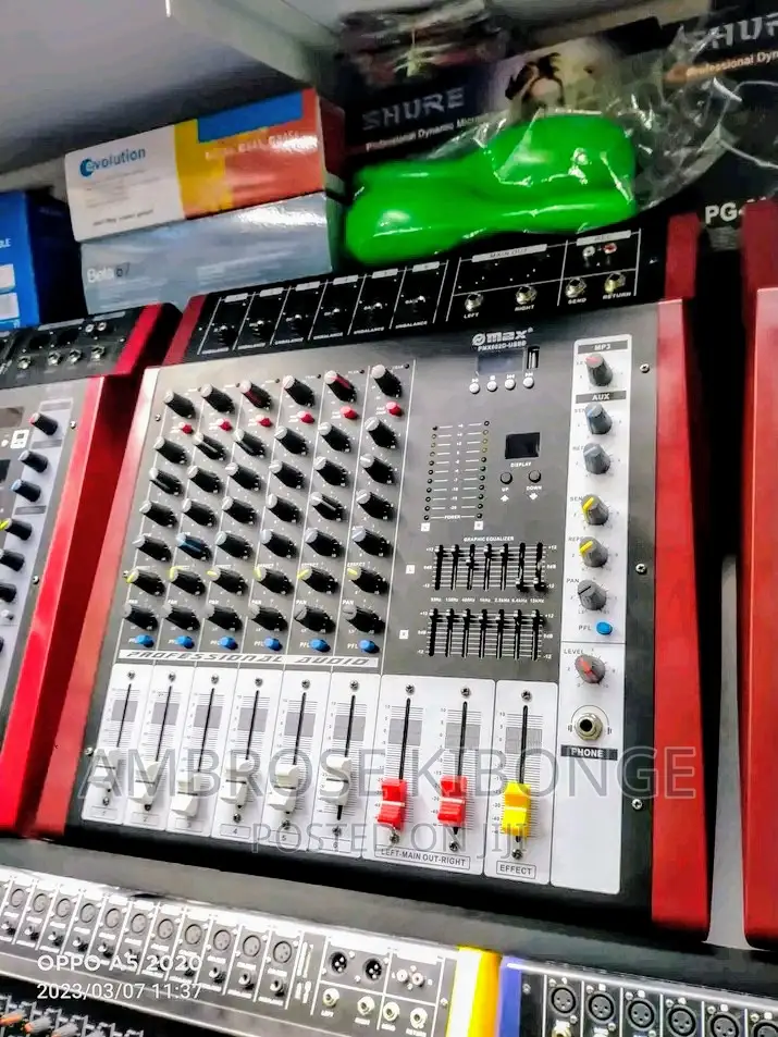 Omax 6channel USB/SD/MP3 Player Support Live Music Amp-Mixer