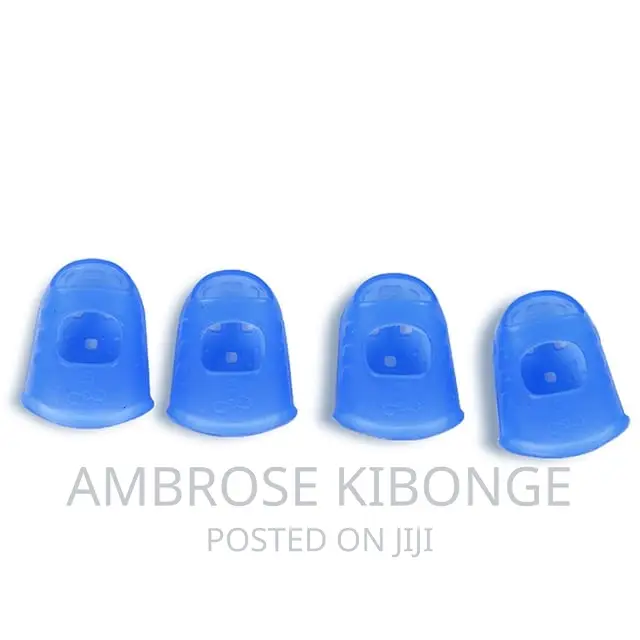 4pcs Guitar String Fingertip Guard Protector Silicone Press.