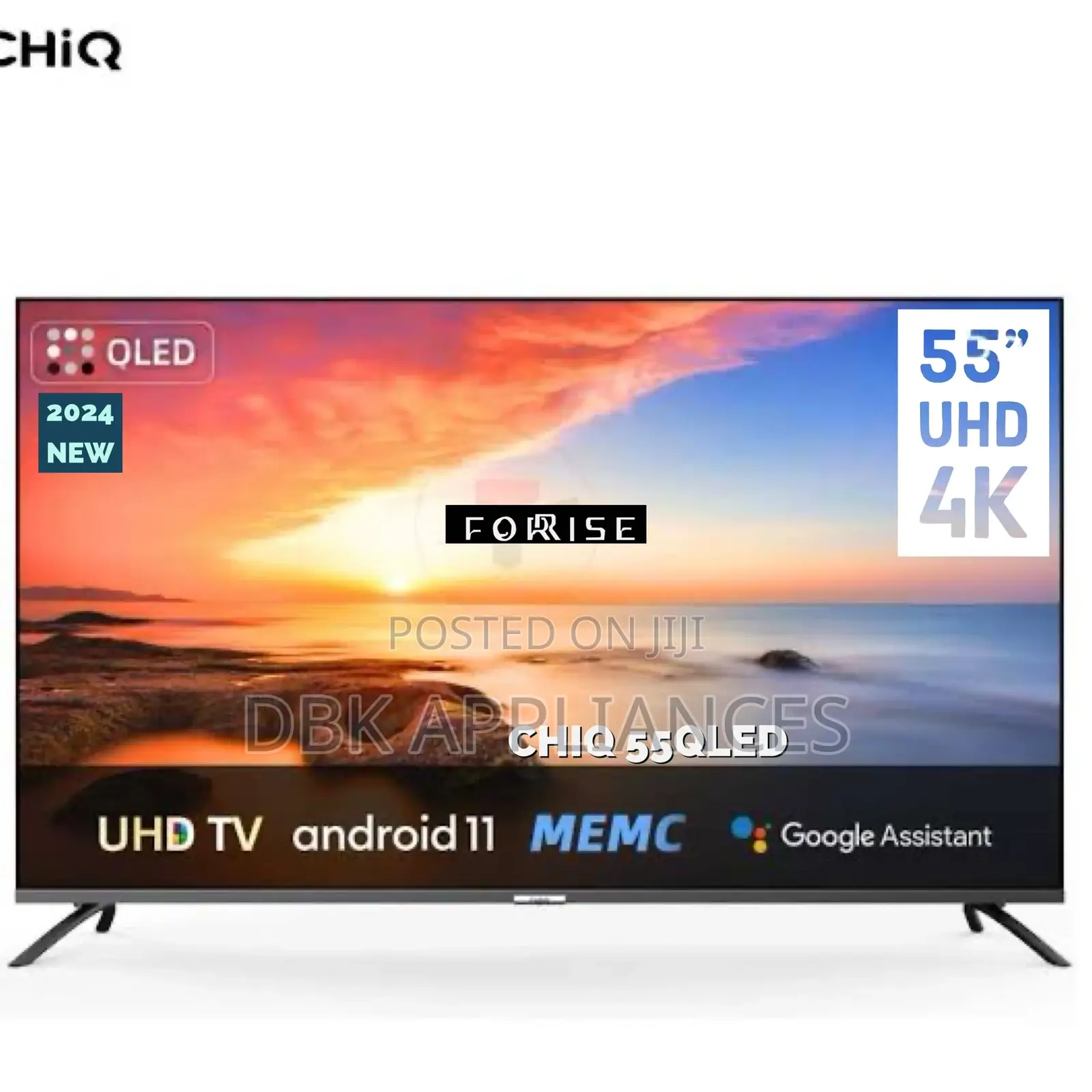 Chiq 55inch Qled Smart Android TVS 2yr Warranty