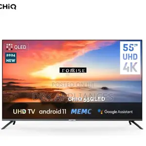 Chiq 55inch Qled Smart Android TVS 2yr Warranty