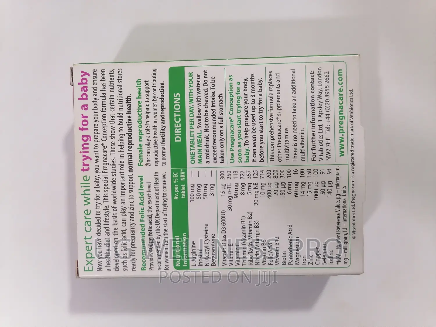 Vitabiotic Pregnacare Conception for Fertility Support 30’S