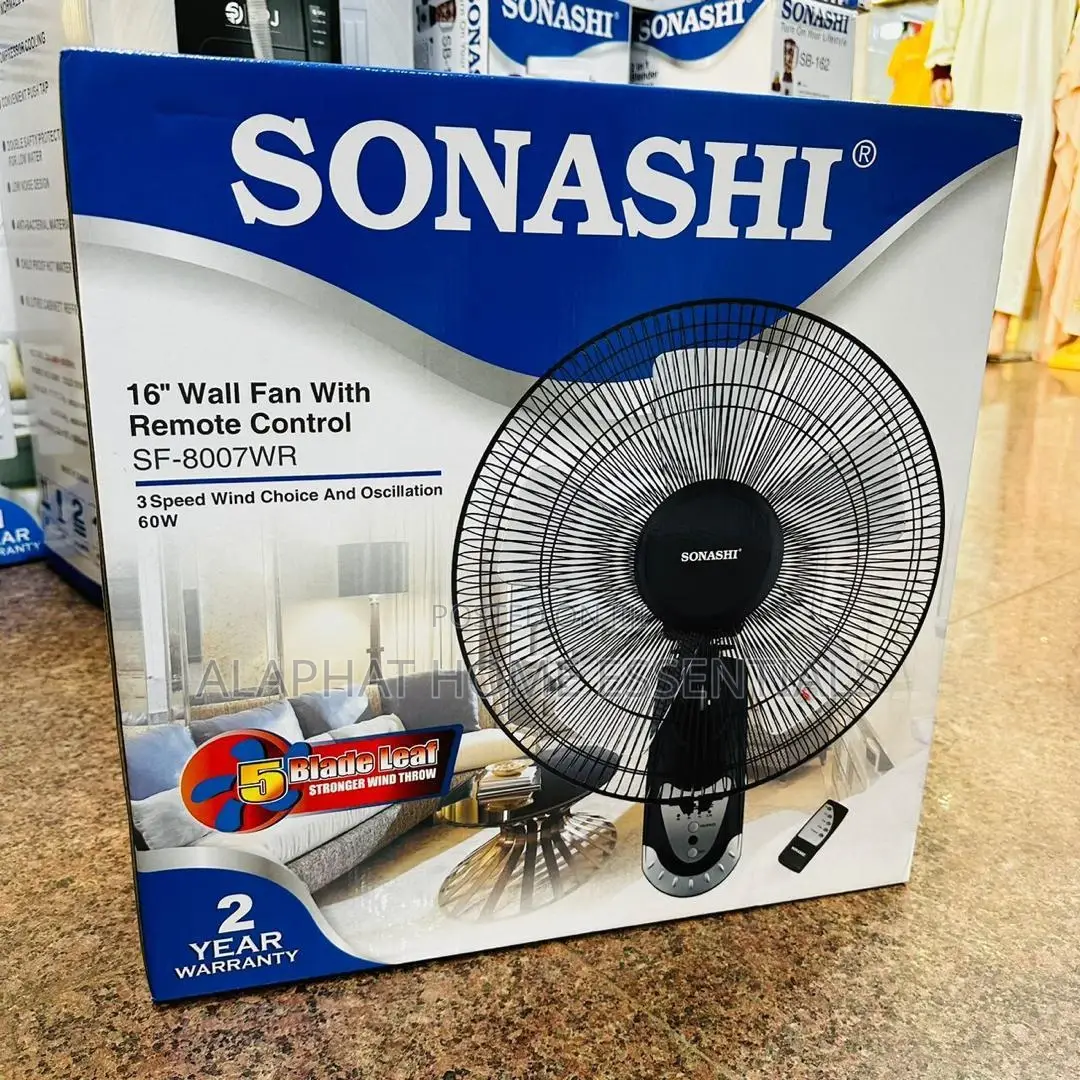 Sonashi 16 Inch Remote Wall Fan