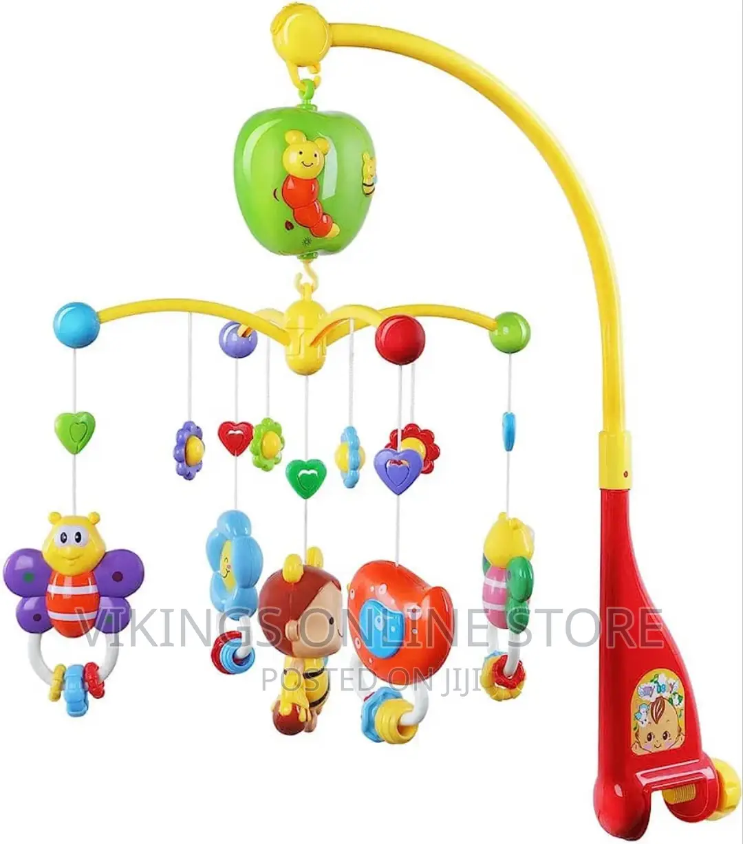 Musical Baby Crib Mobile With Hanging Rotating Toys