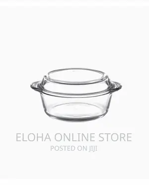 Round Shape Glass Cooking Pot/Casserole