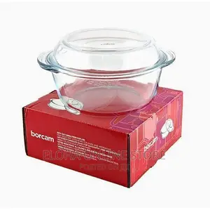 Round Shape Glass Cooking Pot/Casserole