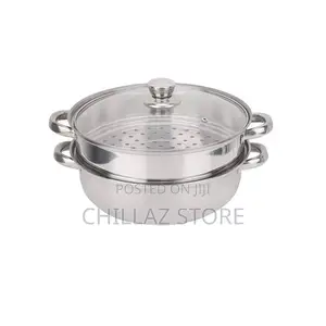 2 Layers Stainless Steel Steamer Pot.