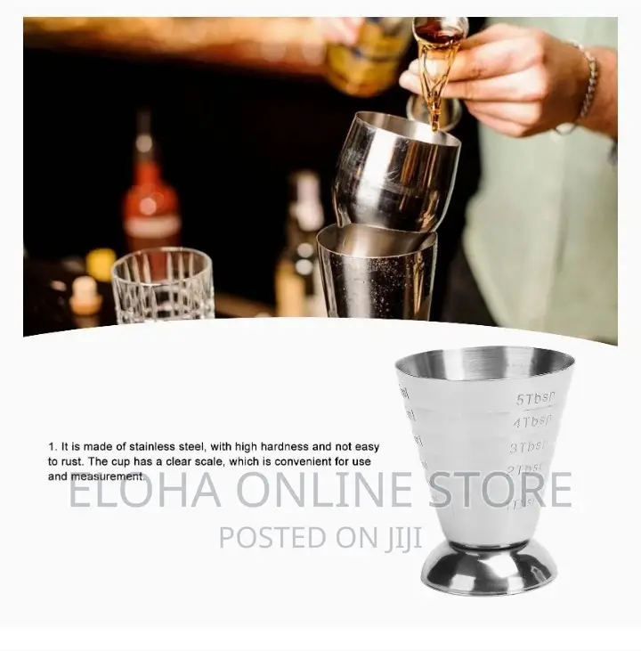 Stainless Steel Cocktail Shaker Measuring Jigger /Cup