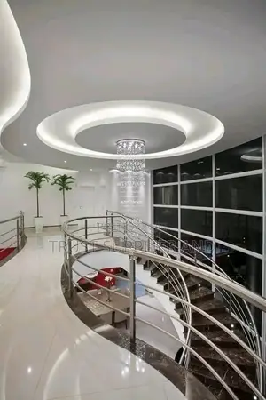 Stair Case Gypsum Ceiling Design 401