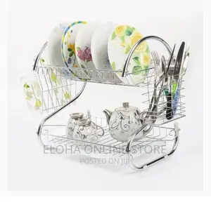 2 - Tier Kitchen Untesils Drying Rack , Holder and Organizer