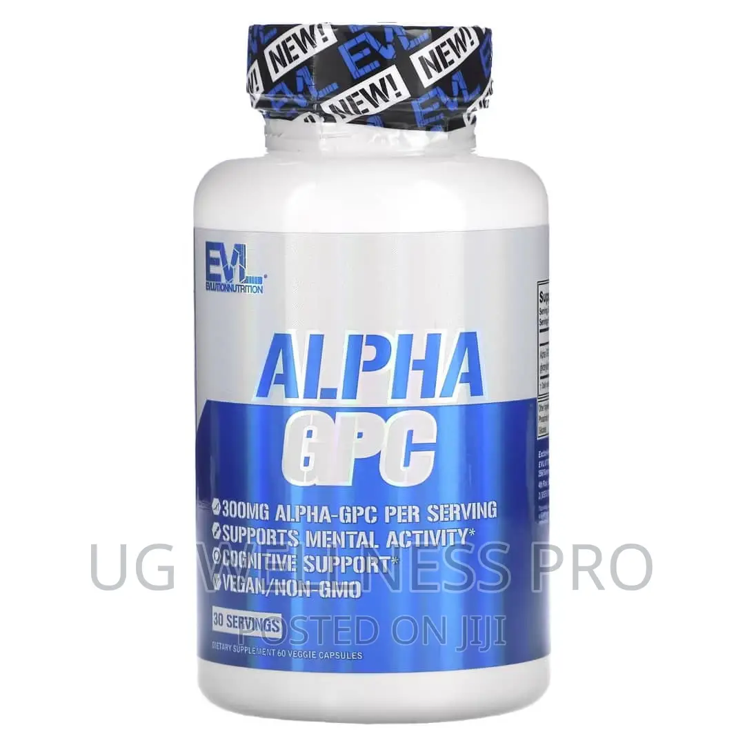 Evlution Nutrition, Alpha GPC, 60 Veggie Capsules Brain Supp
