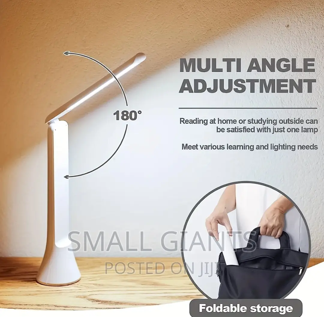 Rechargeable Foldable Portable Battery Operated Desk Lamp