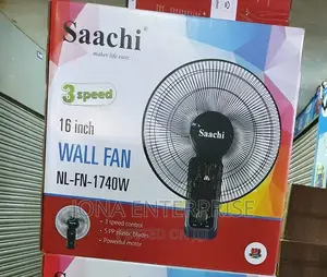 Saachi Wallfan Black 2yr Warranty