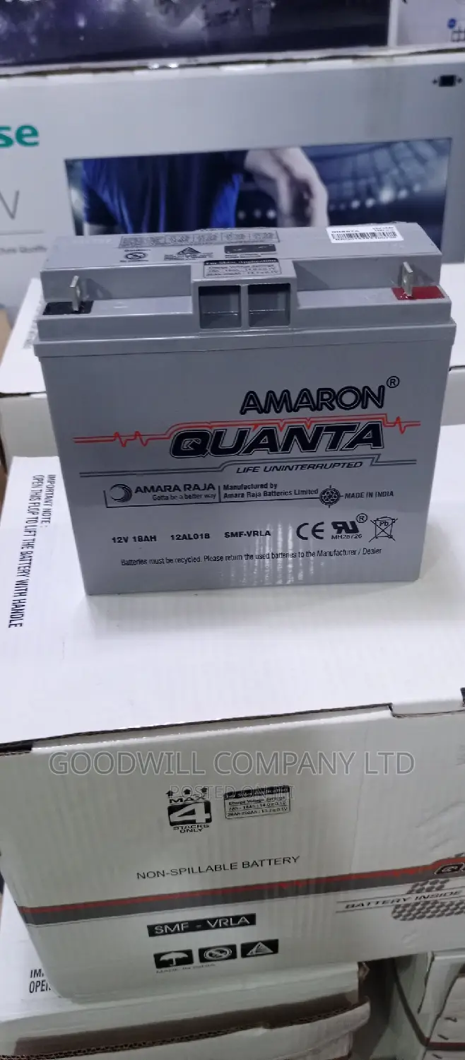 18ah Amaron Quanta Battery Made in India