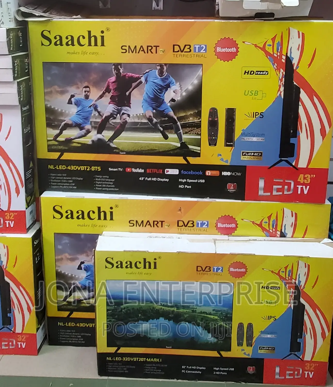 Saachi 43inch Full Smart 5yrs Warranty