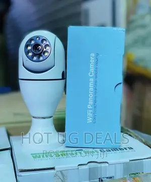 1080p Wireless 360 Panoramic Bulb Camera Light - White